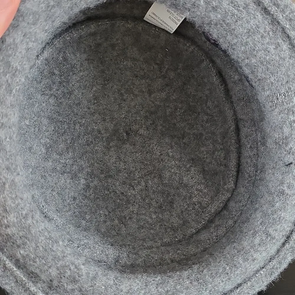 Betmar New York Stylish Wool Blend Gray Bucket Fedora Hat